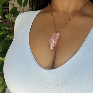 One of a Kind, Rose Quartz Gemstone Necklace